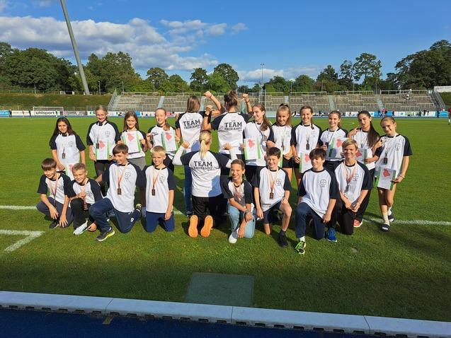 Ein großes Leichtathletik Team
