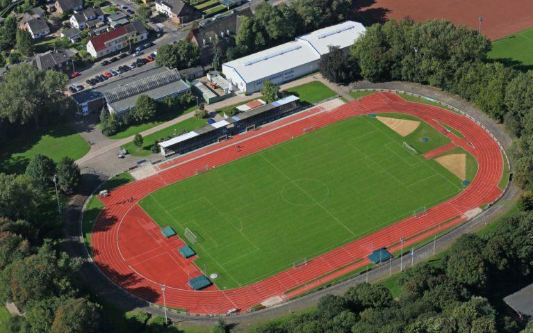 Vogelperspektive des Covestro Sportparks