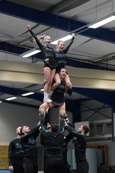 Groupstunt beim Cheerleading