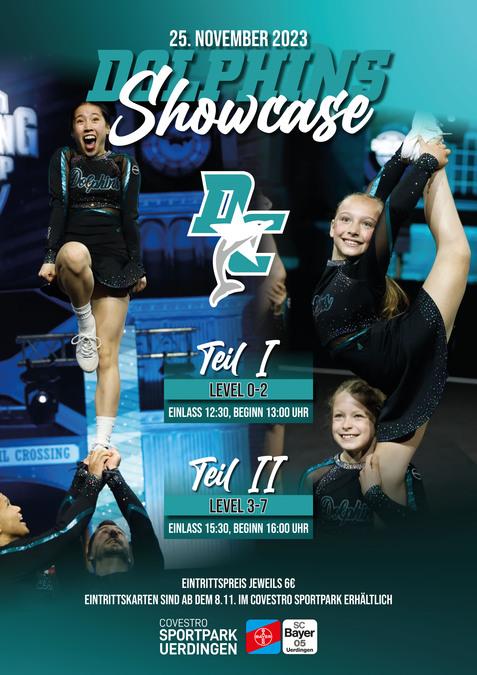 Veranstaltungsplakat Dolphins Showcase 2023