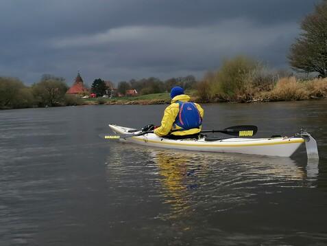 Kanut auf der Aller