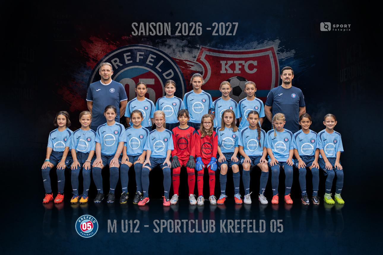 Mannschaftsbild weibliche U12 Fu&szlig;ball