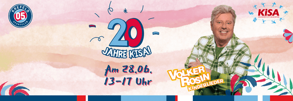 Volker Rosin Kinders&auml;nger mit bunten Blumengrafiken