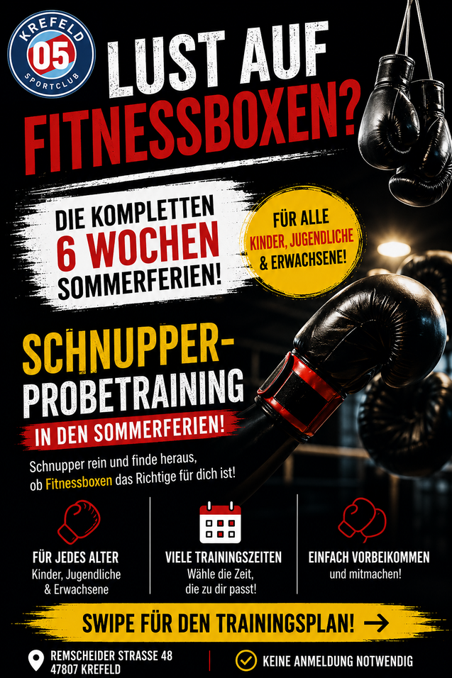 Einladung zum Schnuppertraining Boxen